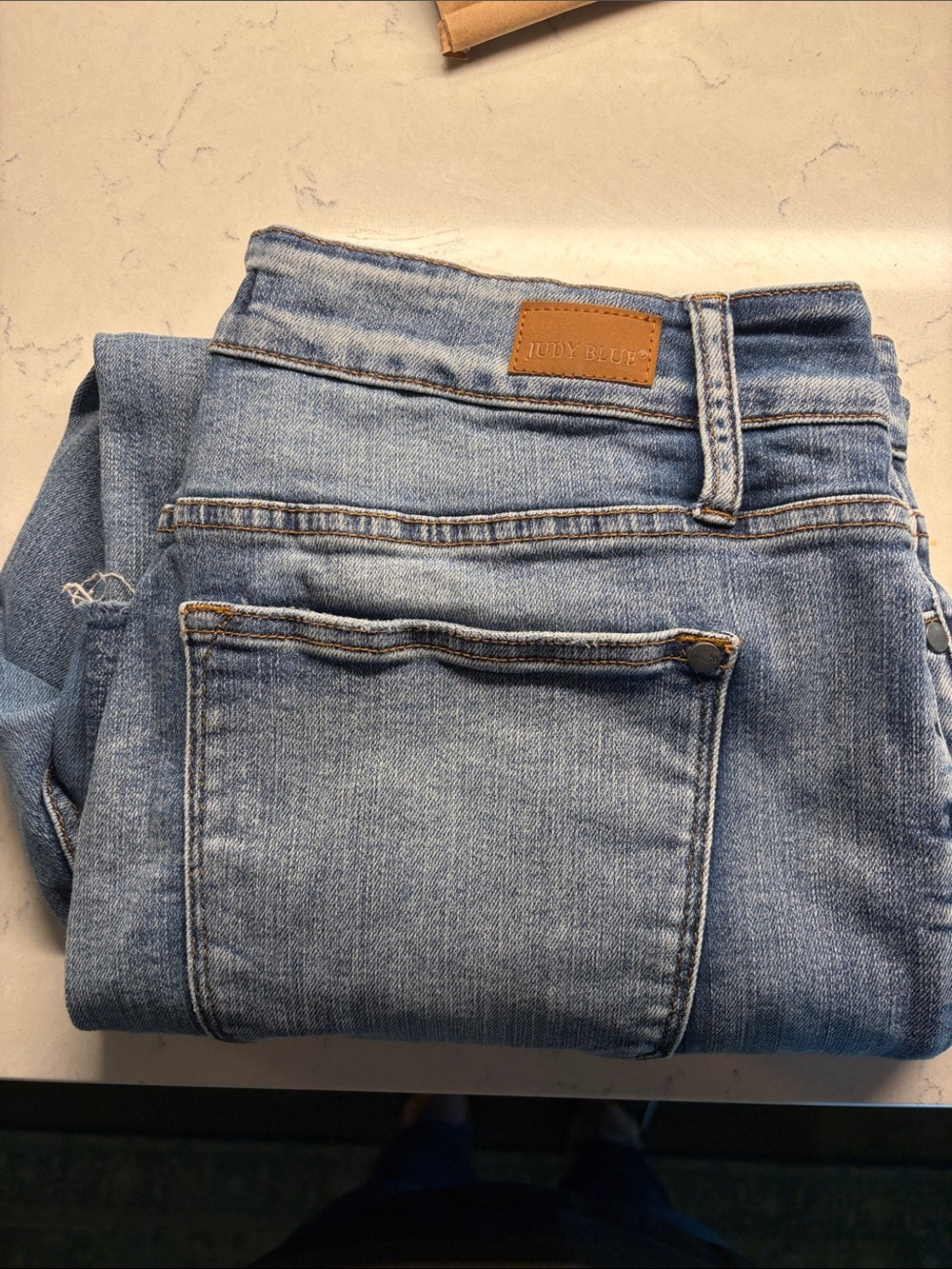 Judy Blue Light Blue Wide Leg Crop Jeans